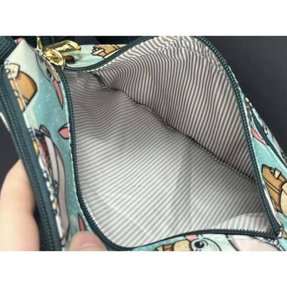 Star Wars Loungefly Baby Yoda Grogu Passport Crossbody Bag Mandalorian The Child - Picture 5 of 11